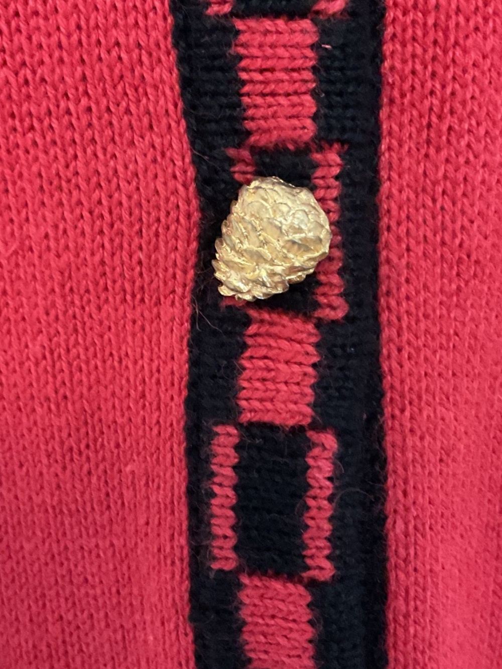 ✨ Rare Vintage Storybook Knits Cardigan Faux Fur Collar - size S - Picture 4 of 12